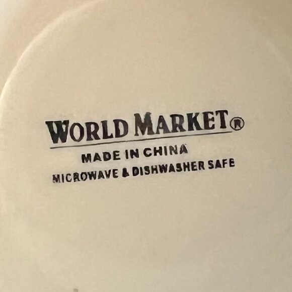 COST PLUS WORLD MARKET Cactus Pedestal Ceramic Mug / Cup ~ Embossed Blossoms - Picture 10 of 10